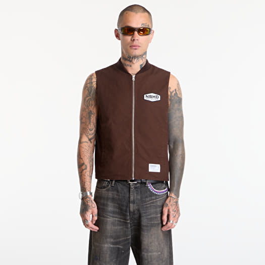 Telovnik NEIGHBORHOOD Zip Work Vest Brown
