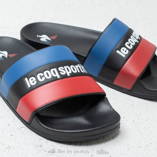 Men s shoes le coq sportif Slide Tricolore Black Optical White Footshop