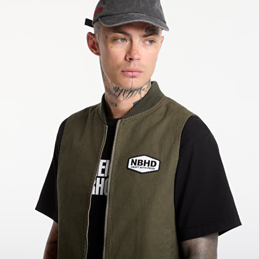 NEIGHBORHOOD Zip Work Vest Olive Drab | Footshop
