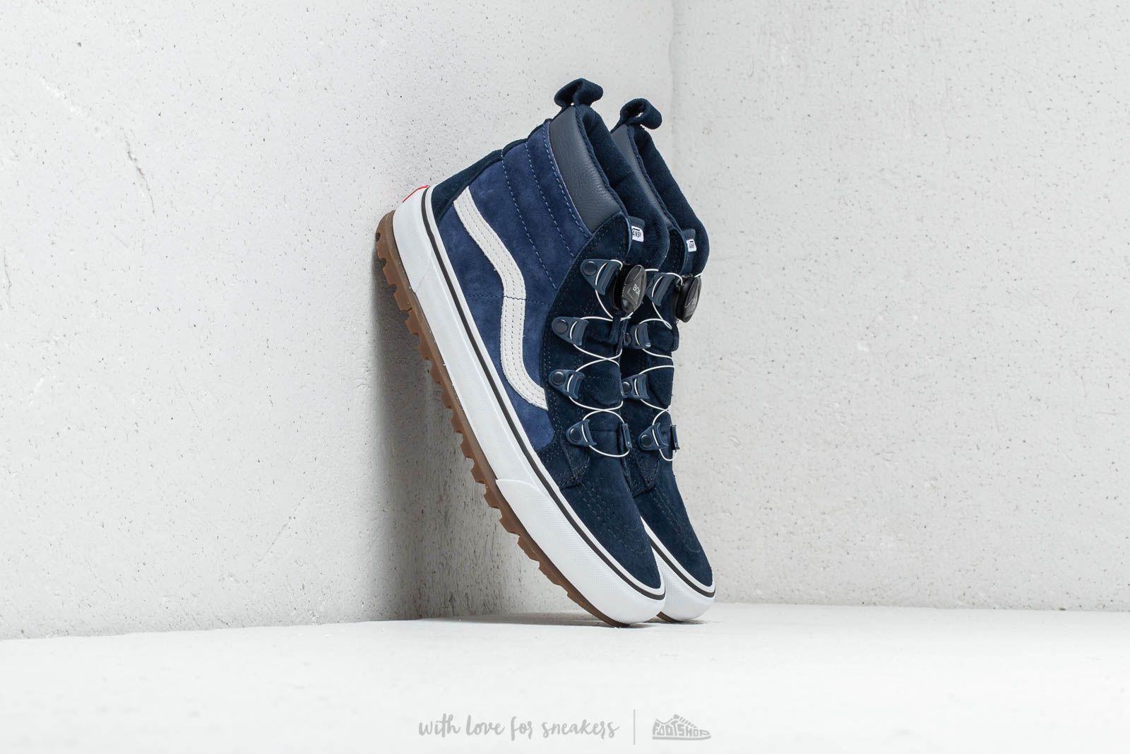 Men s shoes Vans Sk8 Hi BOA MTE Navy True White Footshop