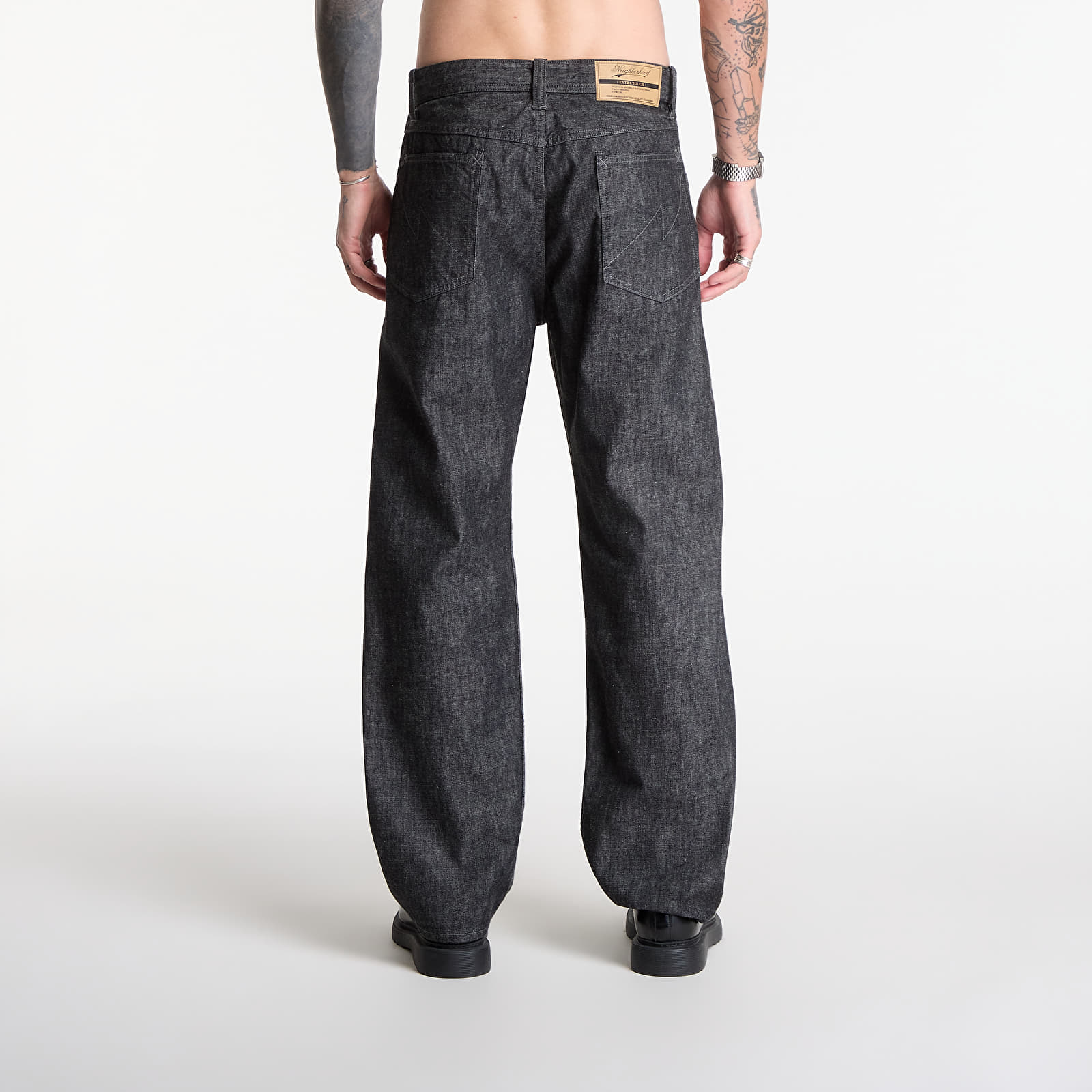 Džinsi NEIGHBORHOOD Lw Denim Pants Black