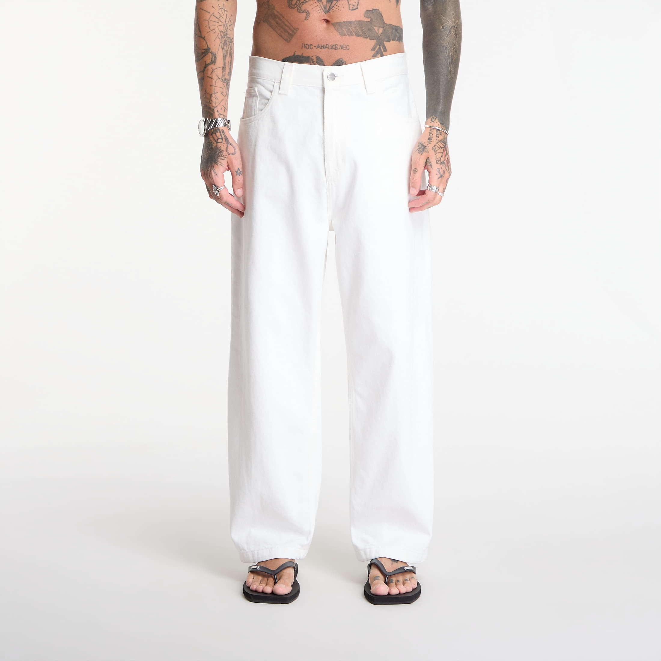 Blugi Carhartt WIP Brandon Pant White Rinsed XL