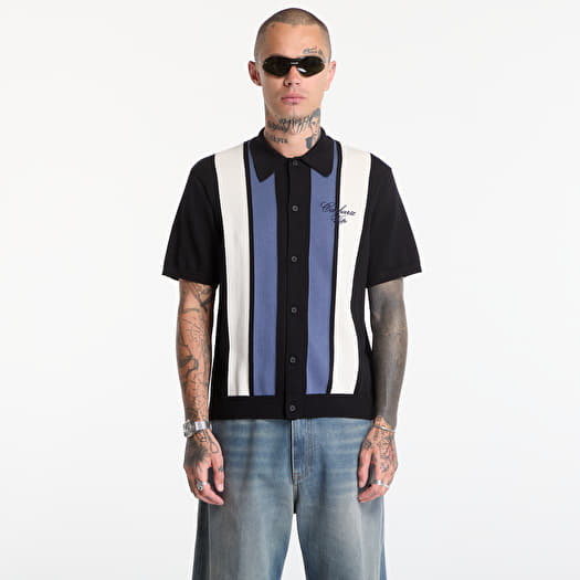 T-Shirt Carhartt WIP S/S Mello Knit Shirt UNISEX Mello Stripe/ Black