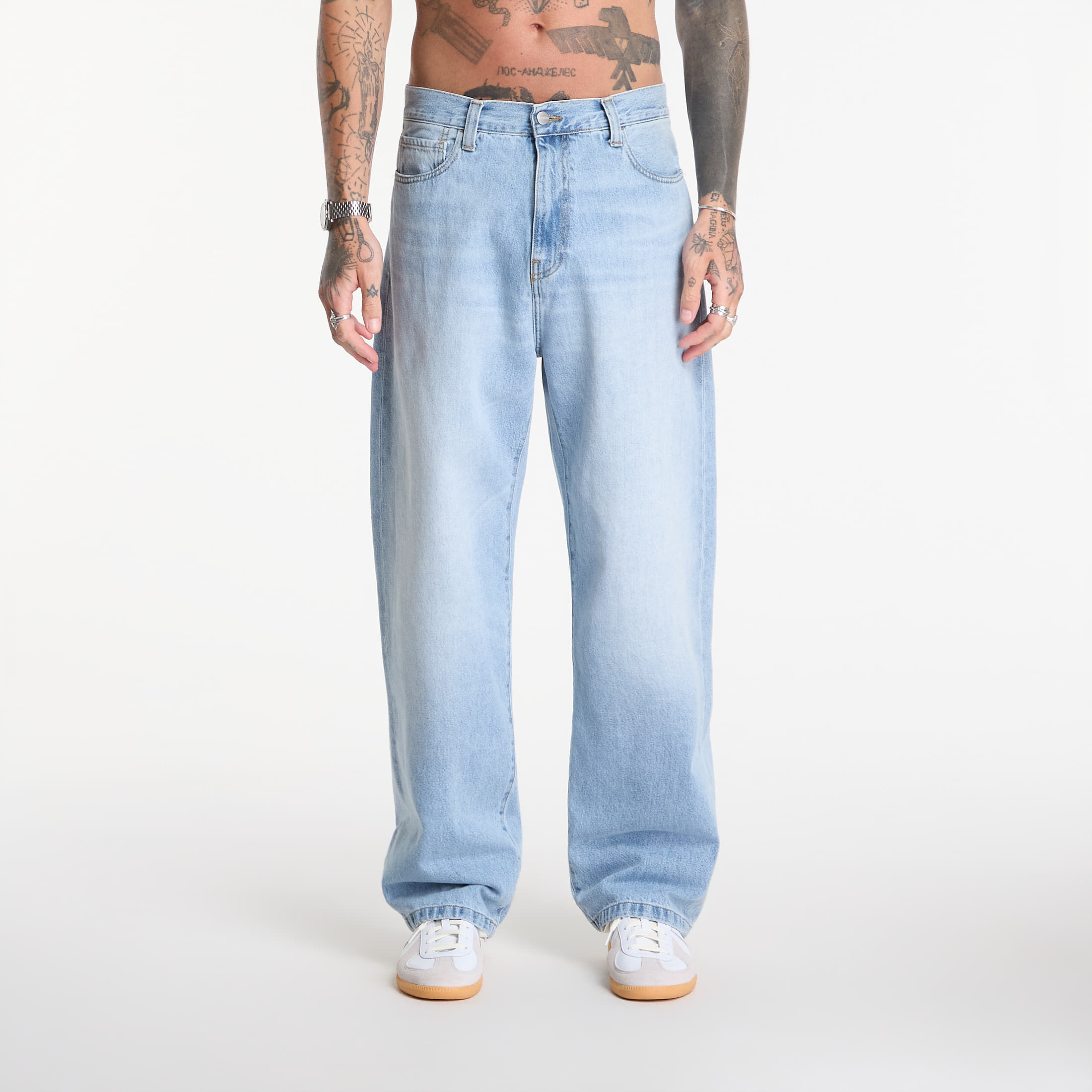 Pants Carhartt WIP Landon Pant Blue Heavy Worn Bleached 31