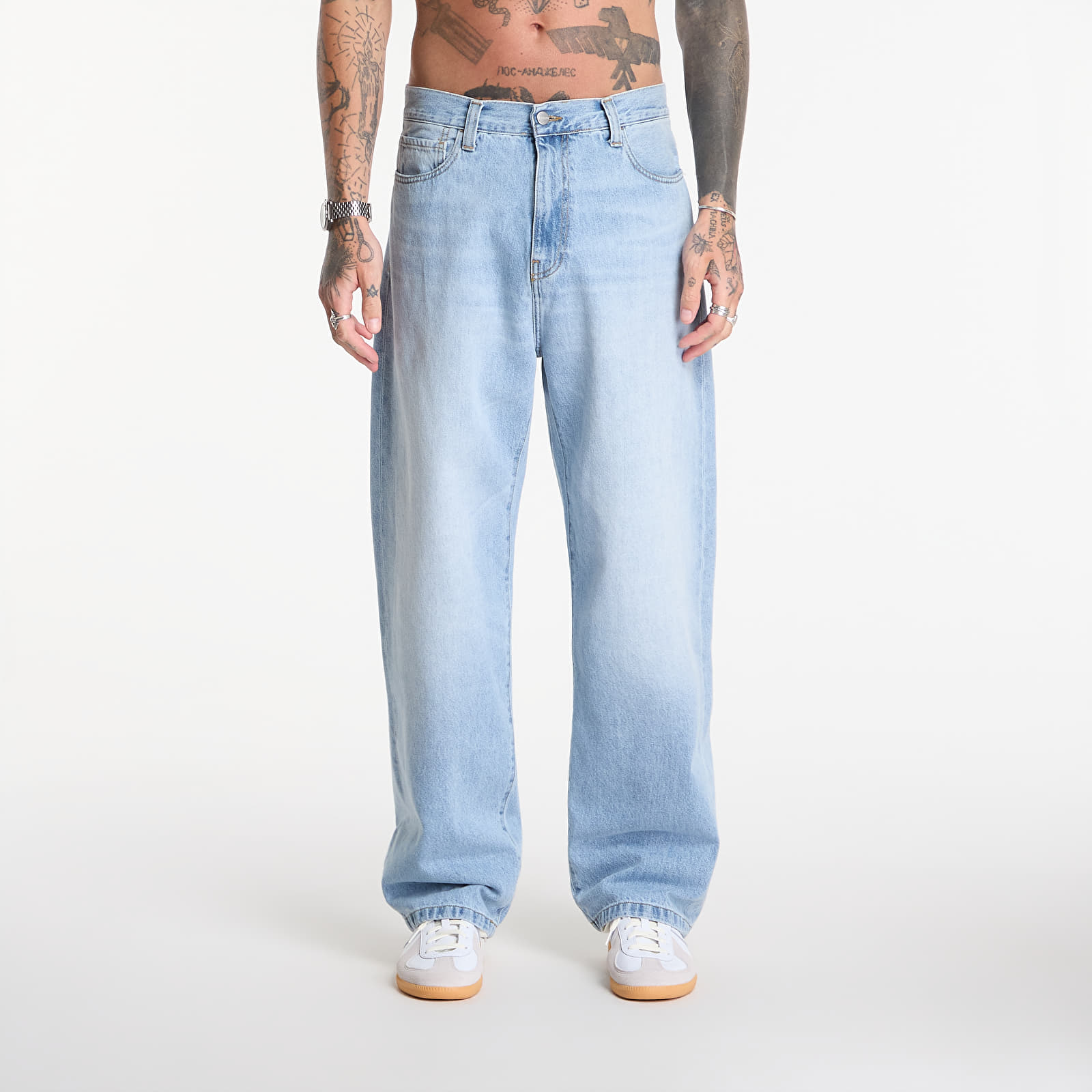 Jeans Carhartt WIP Landon Pant Blue Heavy Worn Bleached