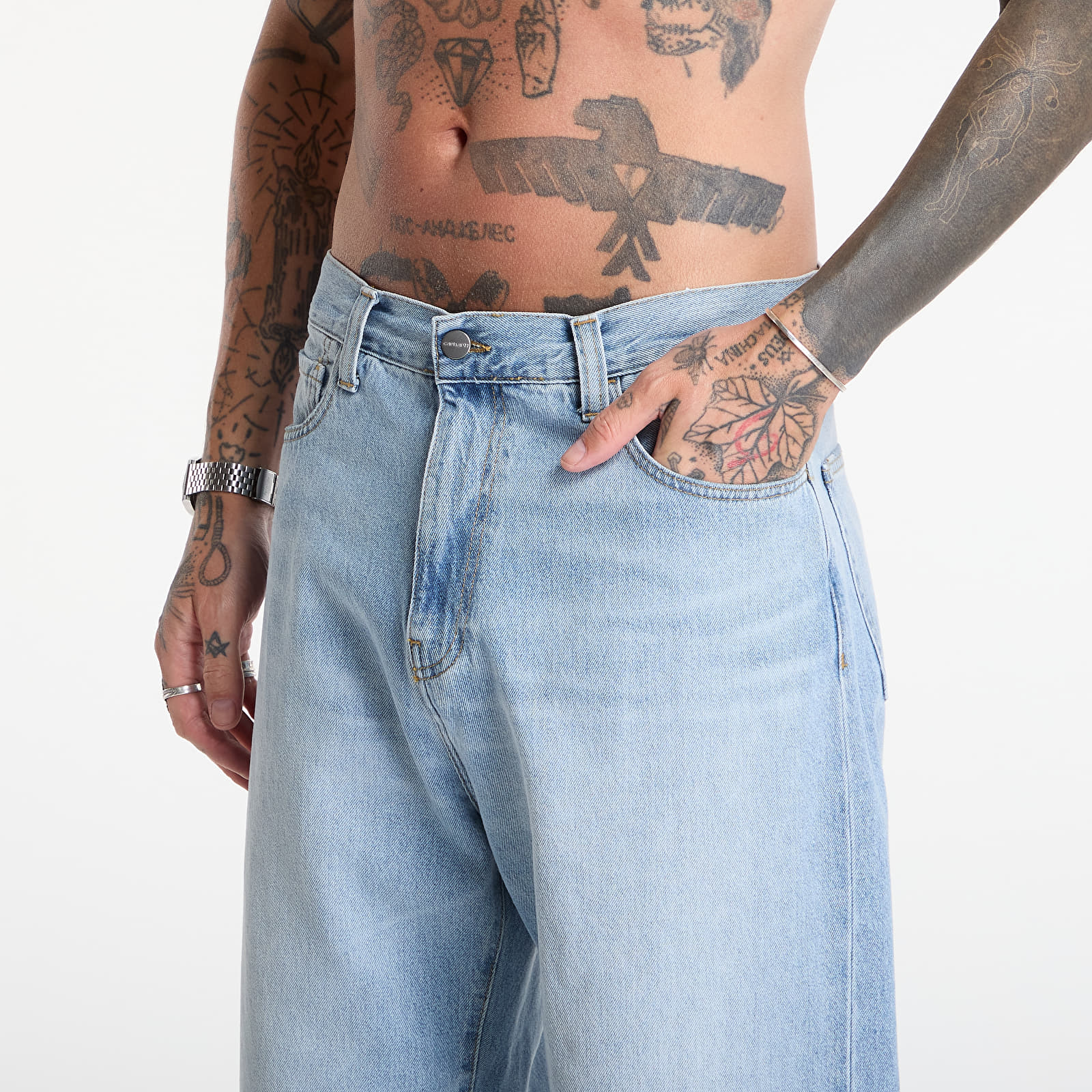 Jeans Carhartt WIP Landon Pant Blue Heavy Worn Bleached