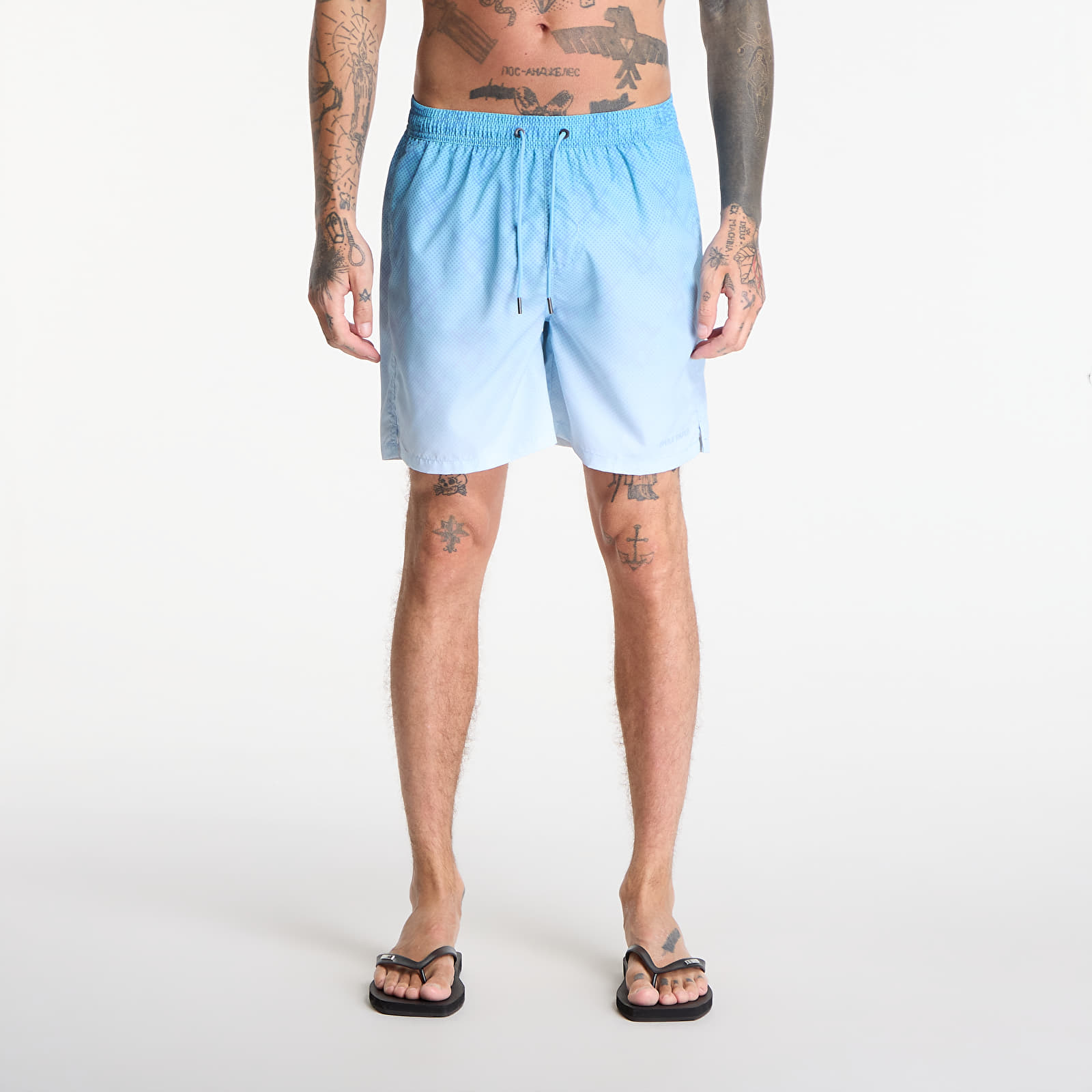 Bademode Daily Paper Ombre Dotted Shield Swimshorts Air Blue