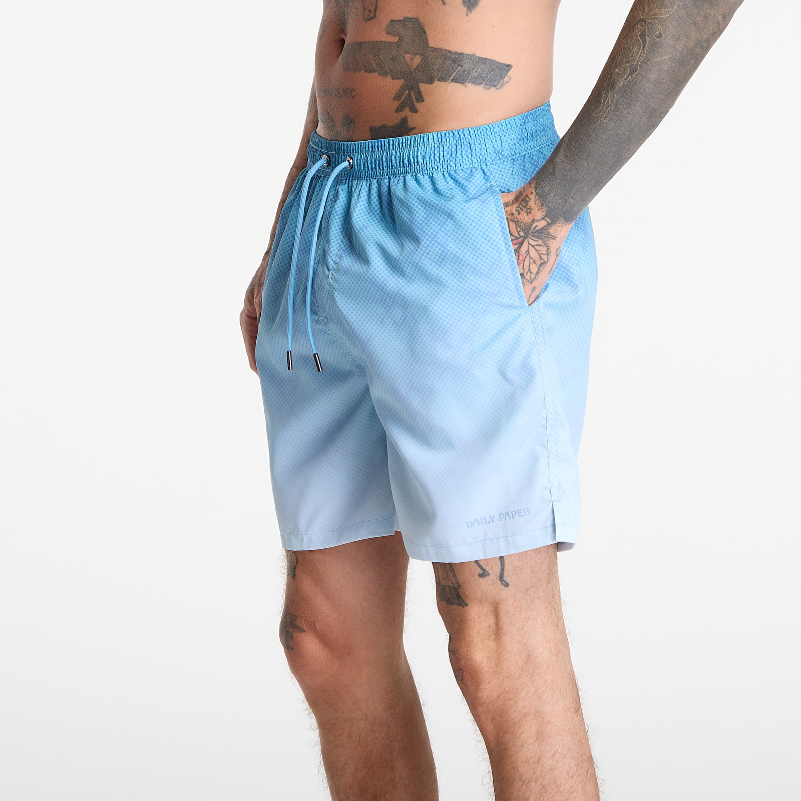 Bademode Daily Paper Ombre Dotted Shield Swimshorts Air Blue
