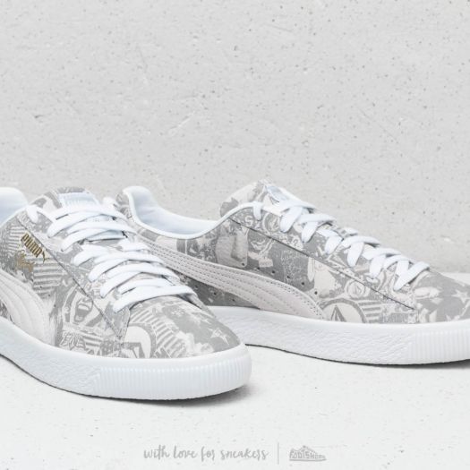 Men s shoes Puma Clyde x Volcom for BLS Puma White Puma White Footshop