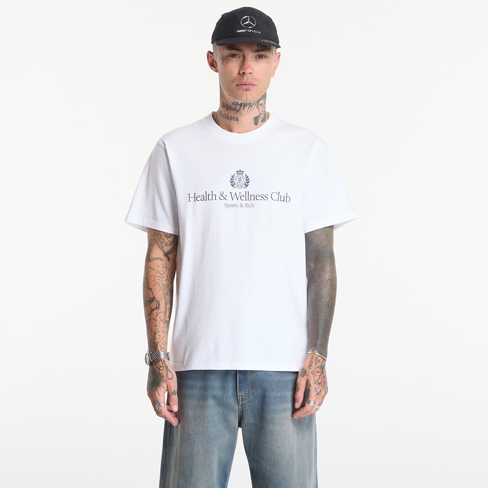 T-shirts Sporty & Rich H&W Crest Tshirt UNISEX White