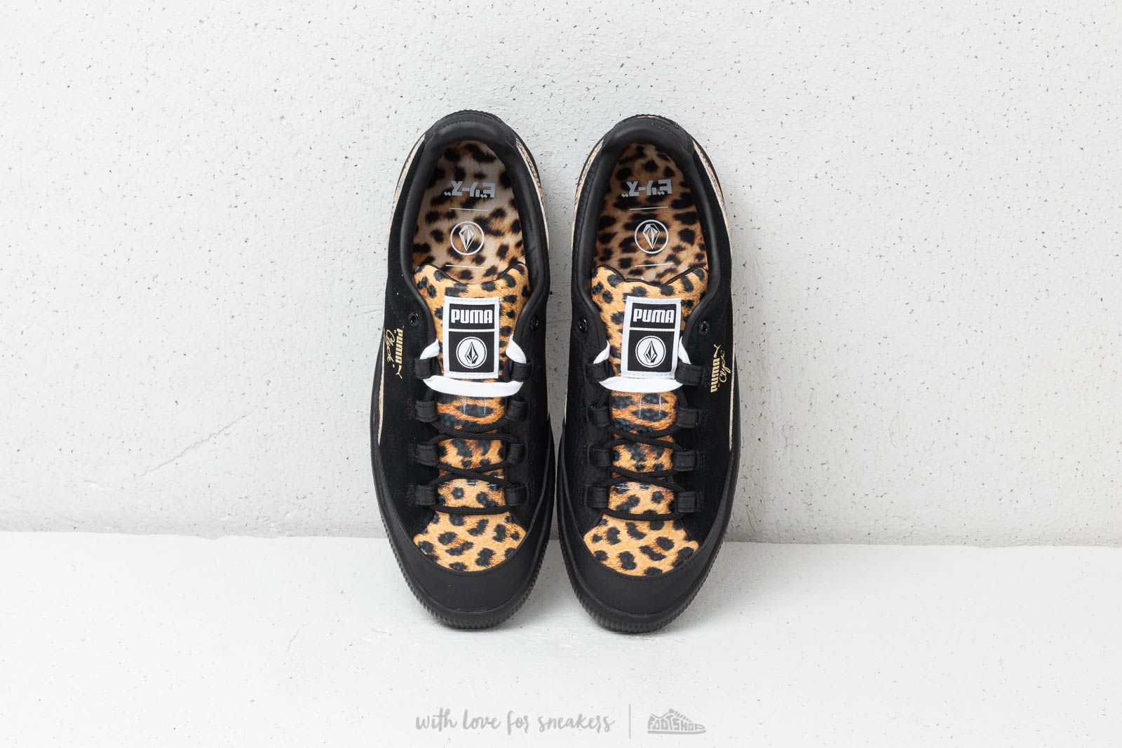Men s shoes Puma Clyde RT x Volcom for BLS Puma Black Puma White