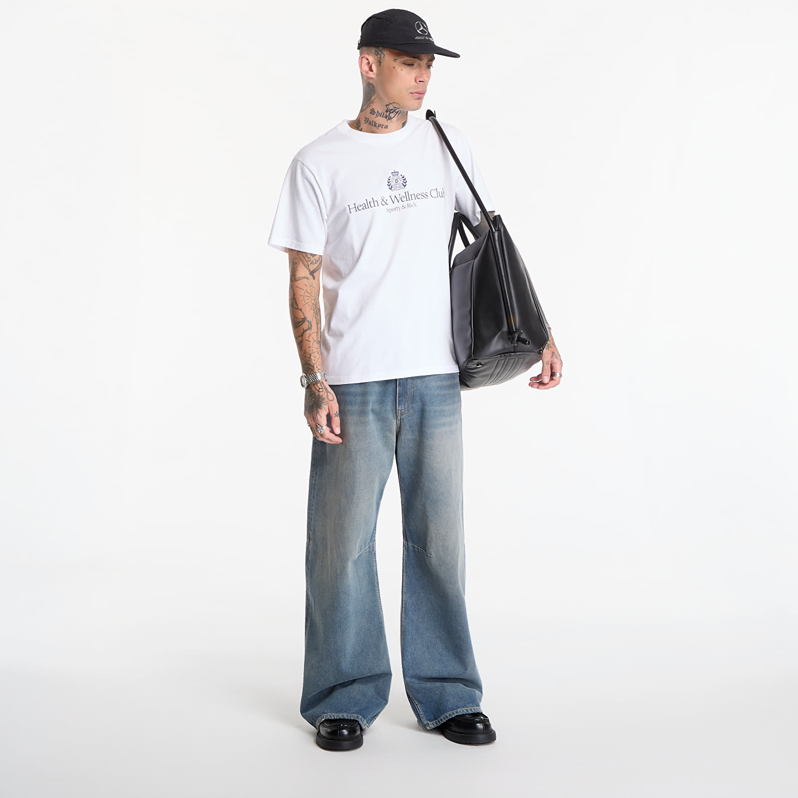 T-shirts Sporty & Rich H&W Crest Tshirt UNISEX White