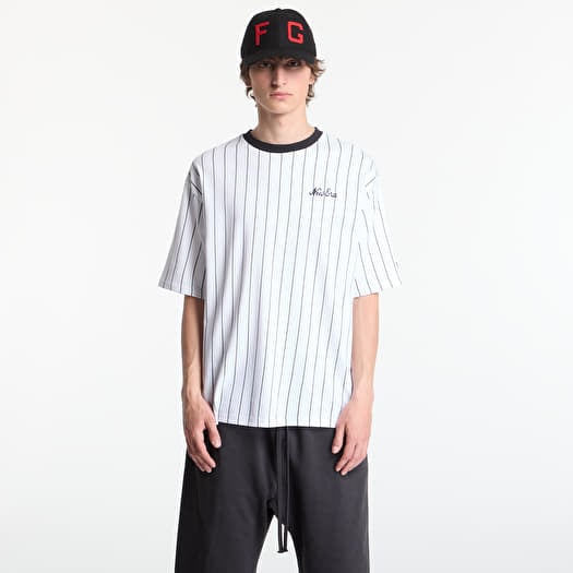 Tričko New Era Pinstripe OS Tee UNISEX Optic White/ Navy