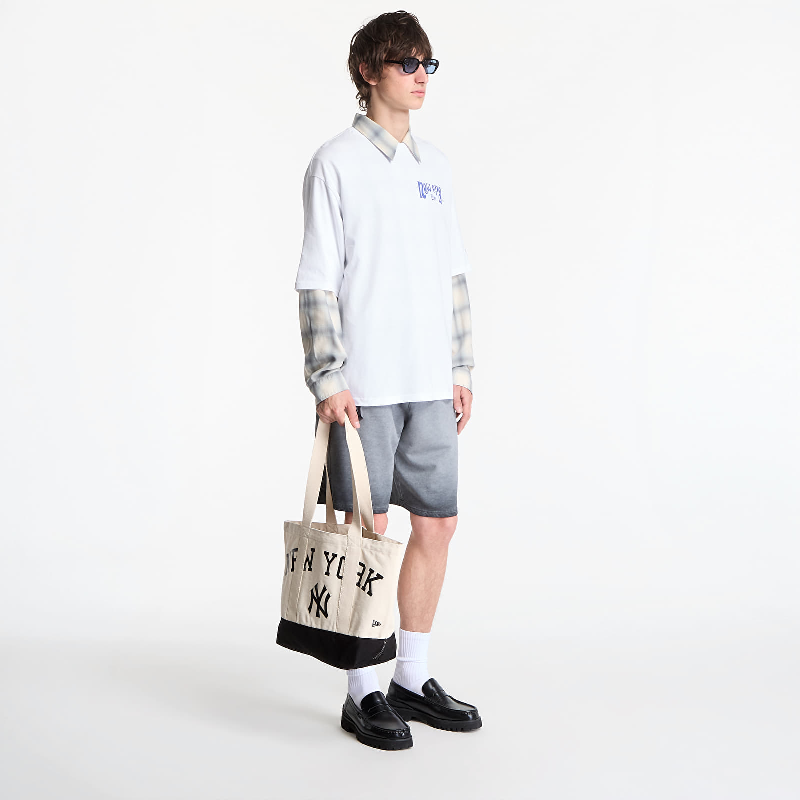 Tričká New Era Fun Graphic OS Tee UNISEX Optic White