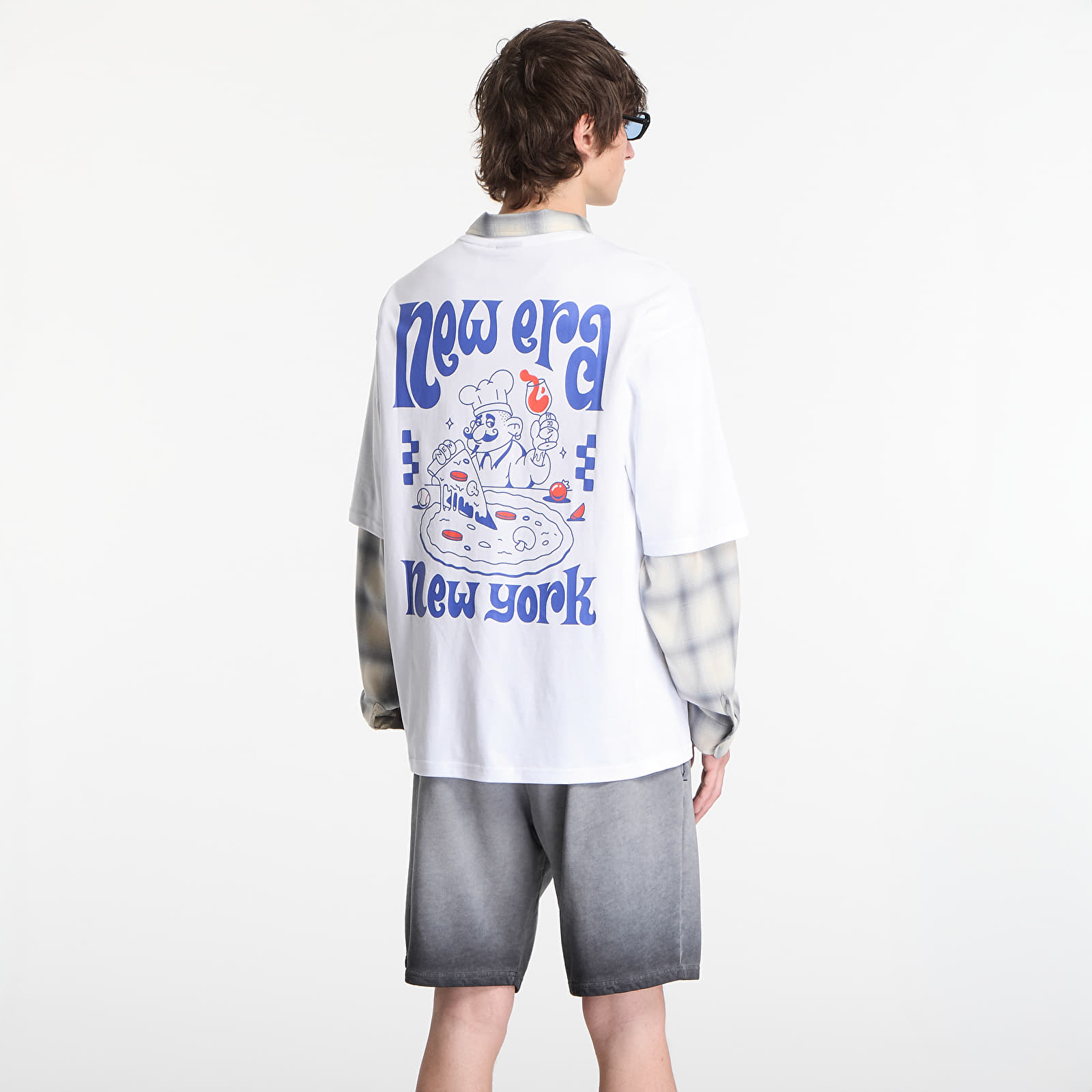 Tričká New Era Fun Graphic OS Tee UNISEX Optic White