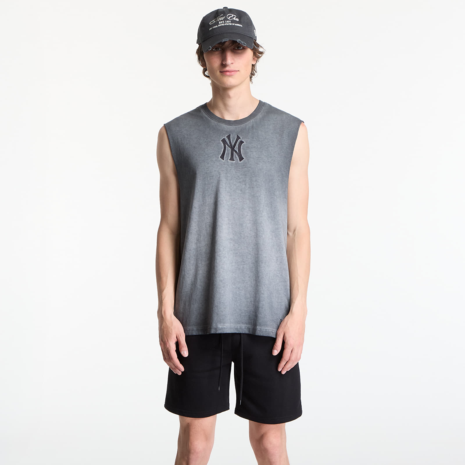 Tričká New Era MLB Washed Logo Sleeveless Tee New York Yankees UNISEX Black