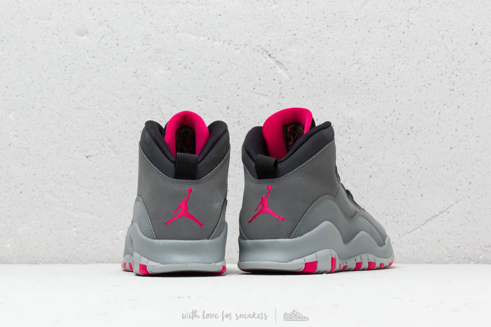 Men s shoes Air Jordan 10 Retro GS Dark Smoke Grey Rush Pink Black Footshop
