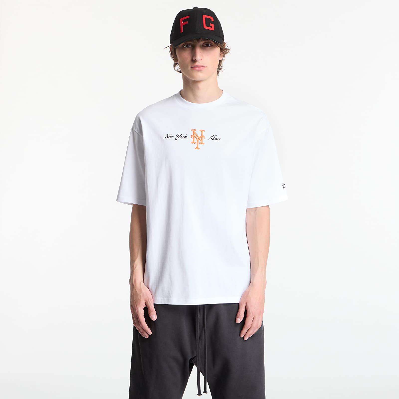Tričká New Era MLB Script OS Tee New York Mets Optic White