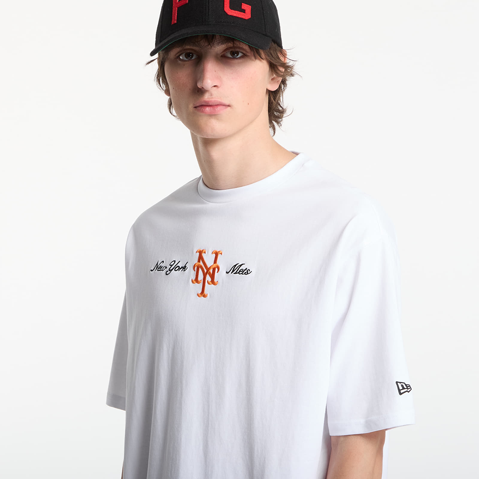 Tričká New Era MLB Script OS Tee New York Mets Optic White