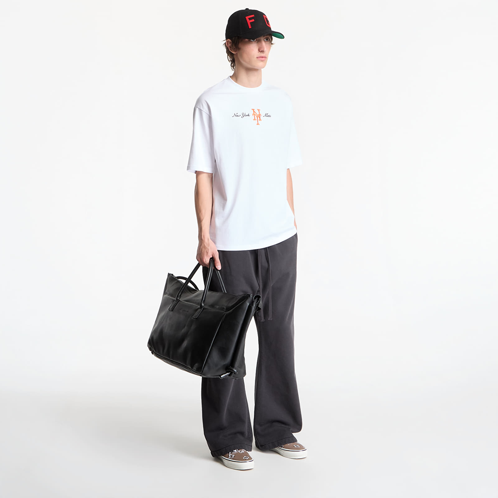 Tričká New Era MLB Script OS Tee New York Mets Optic White