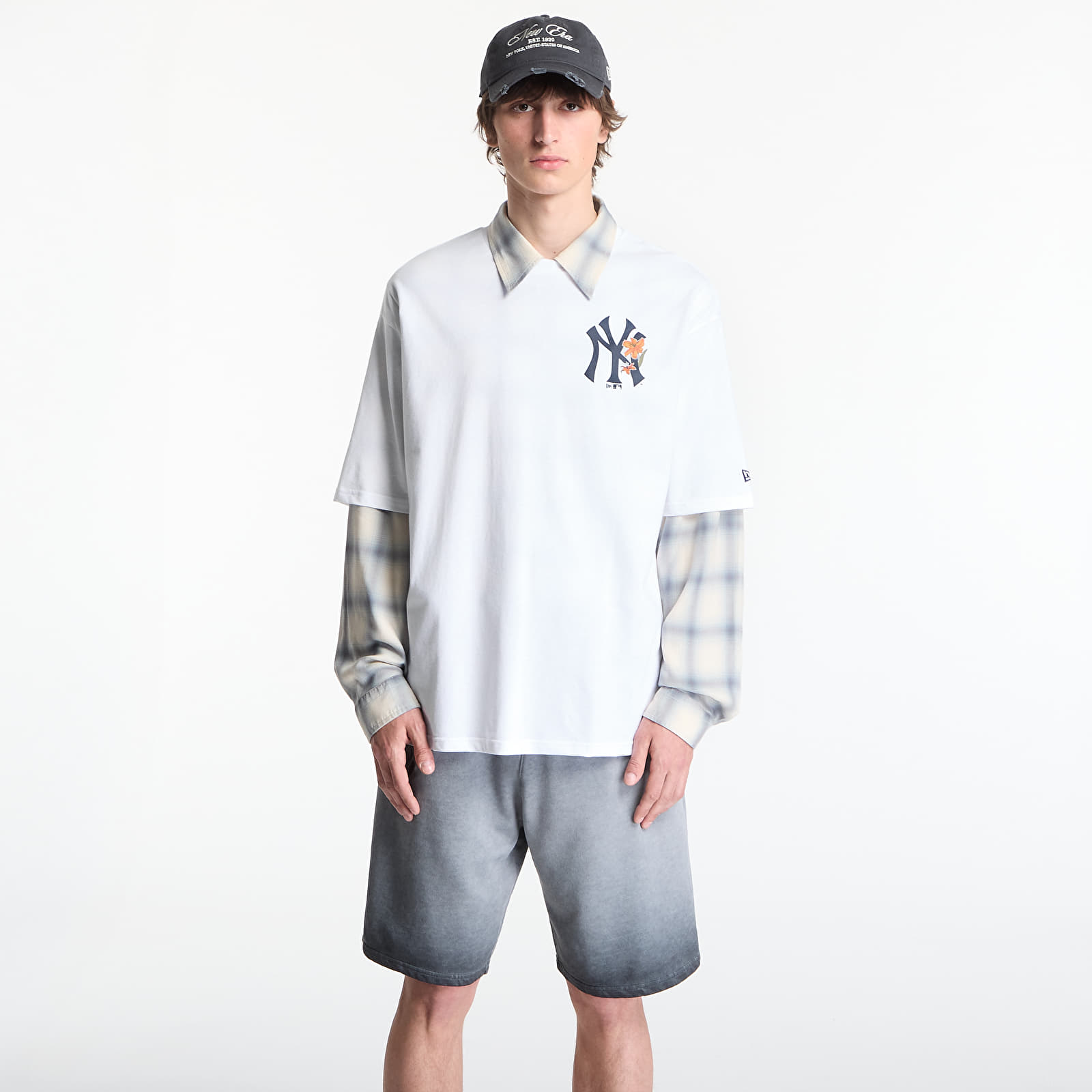 Tričká New Era MLB Floral OS Tee New York Yankees UNISEX Optic White