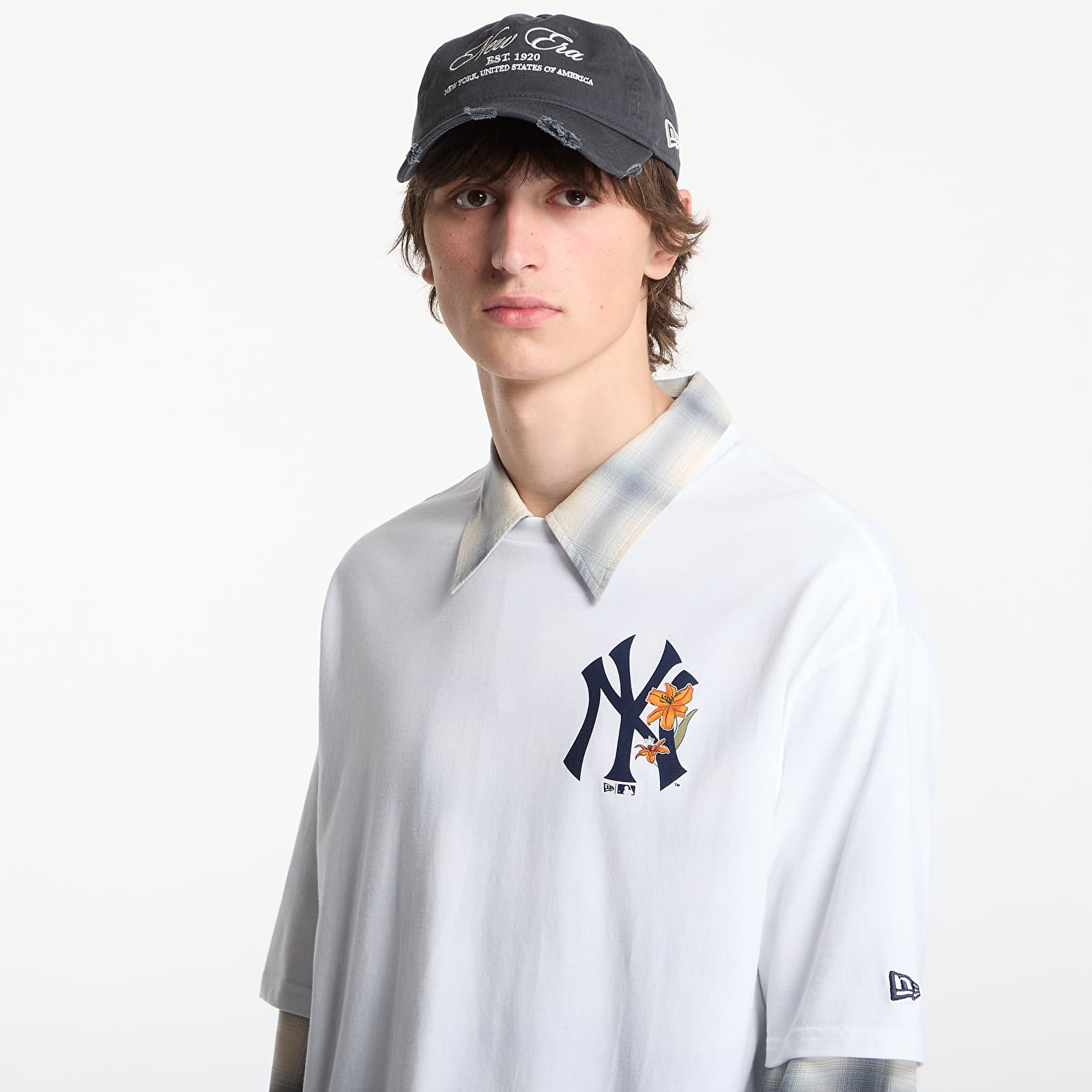 Tričká New Era MLB Floral OS Tee New York Yankees UNISEX Optic White