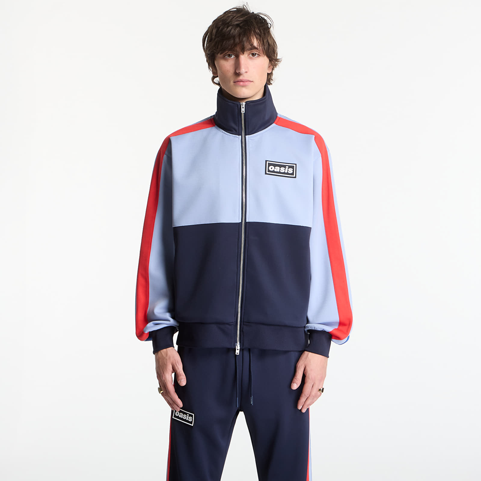 Kurtki PLEASURES Forever Track Jacket Powder Blue