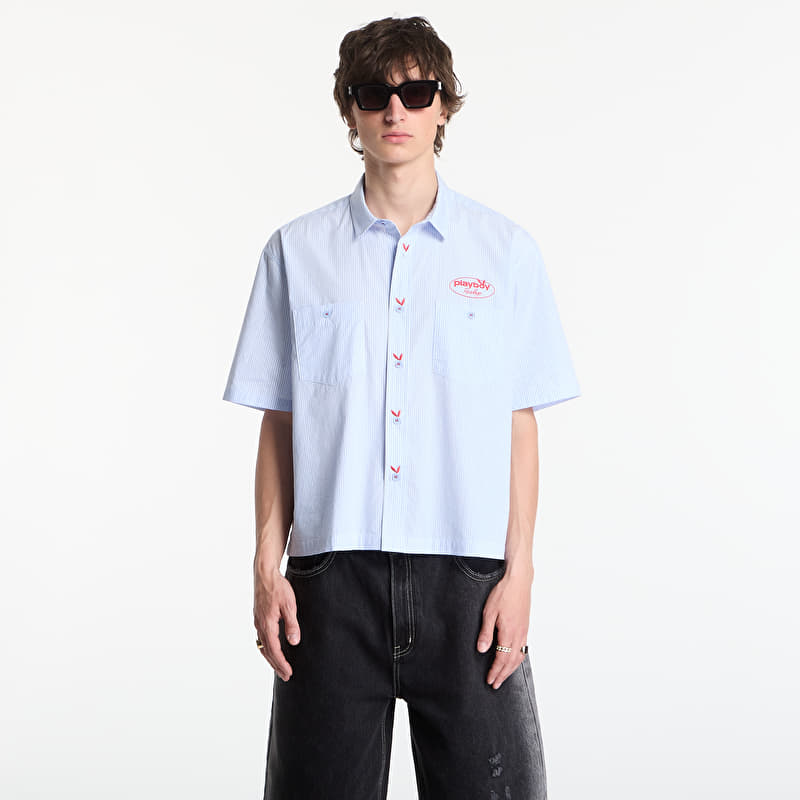 Cămașă Playboy x FTSHP Work Shirt Blue Stripes