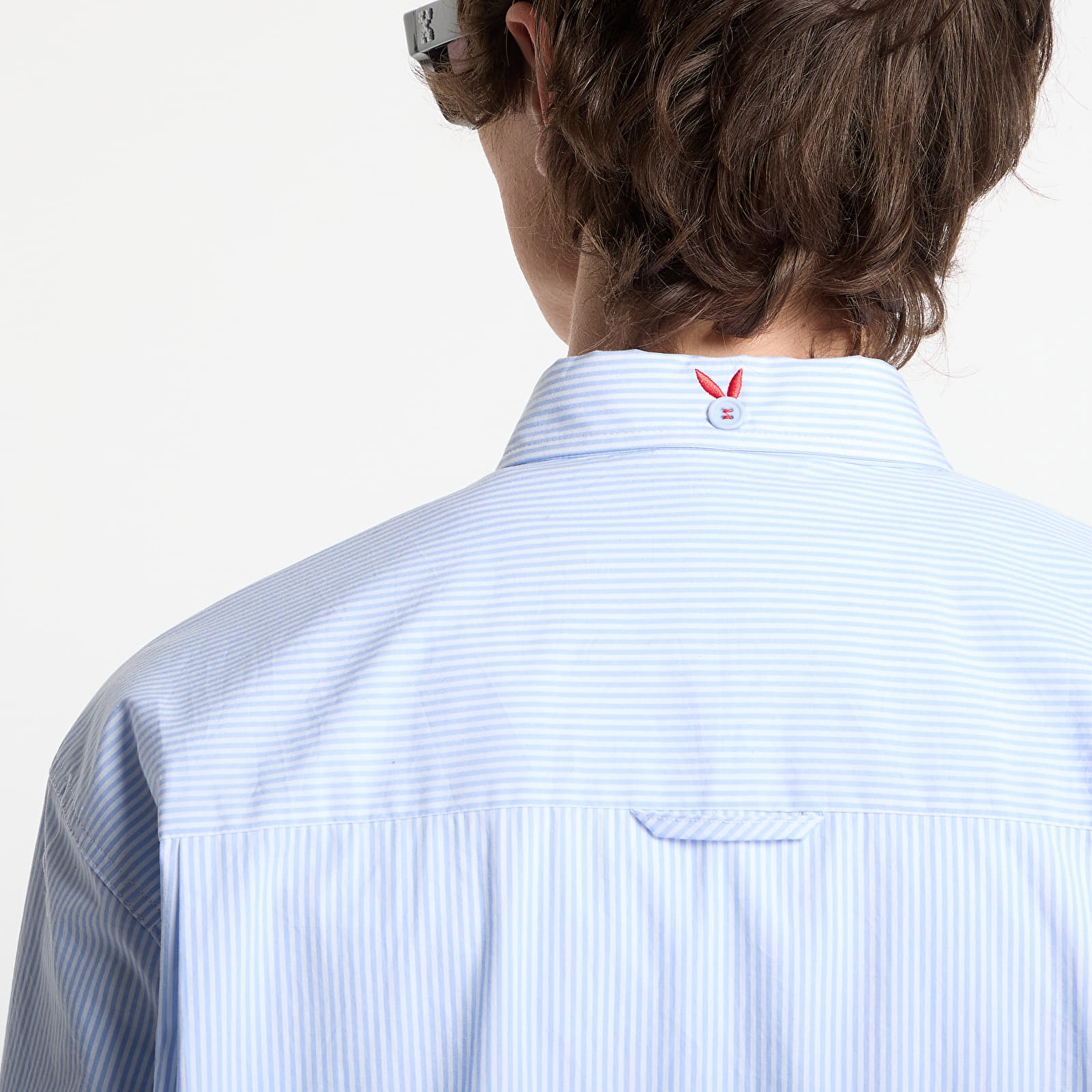 Vīriešu krekli Playboy x FTSHP Work Shirt Blue Stripes