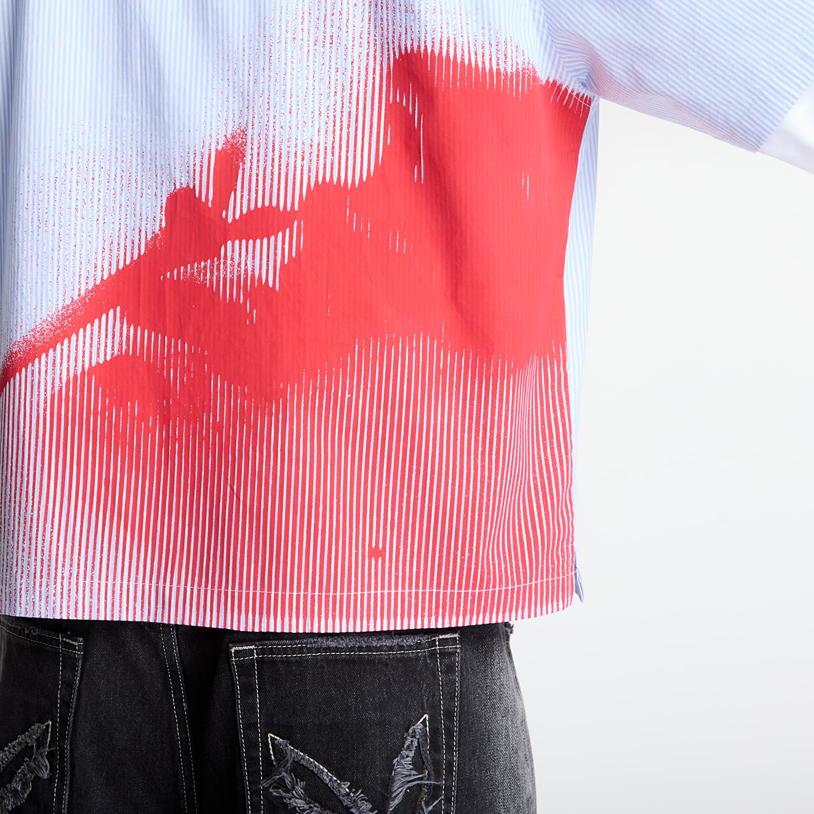 Vīriešu krekli Playboy x FTSHP Work Shirt Blue Stripes