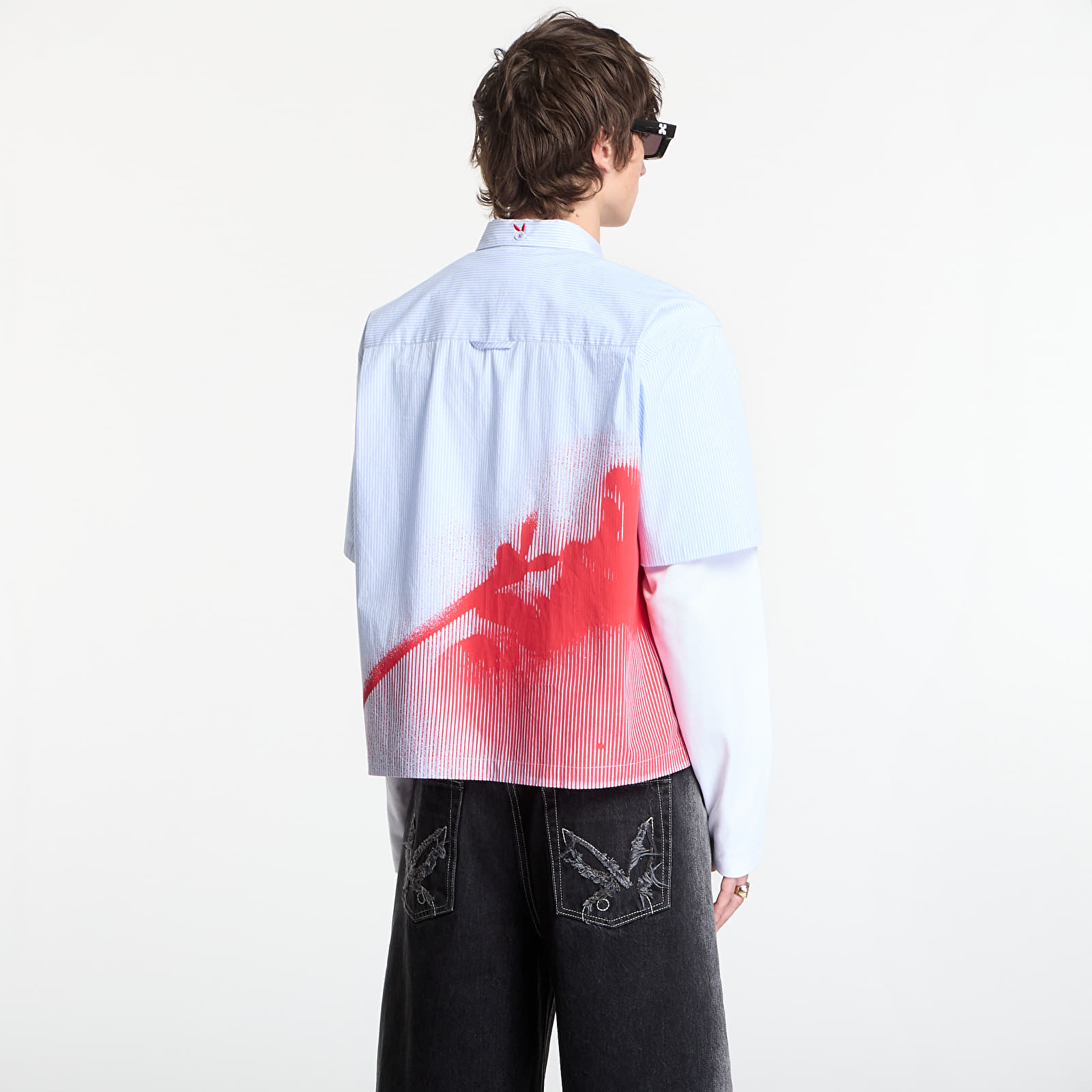 Vīriešu krekli Playboy x FTSHP Work Shirt Blue Stripes
