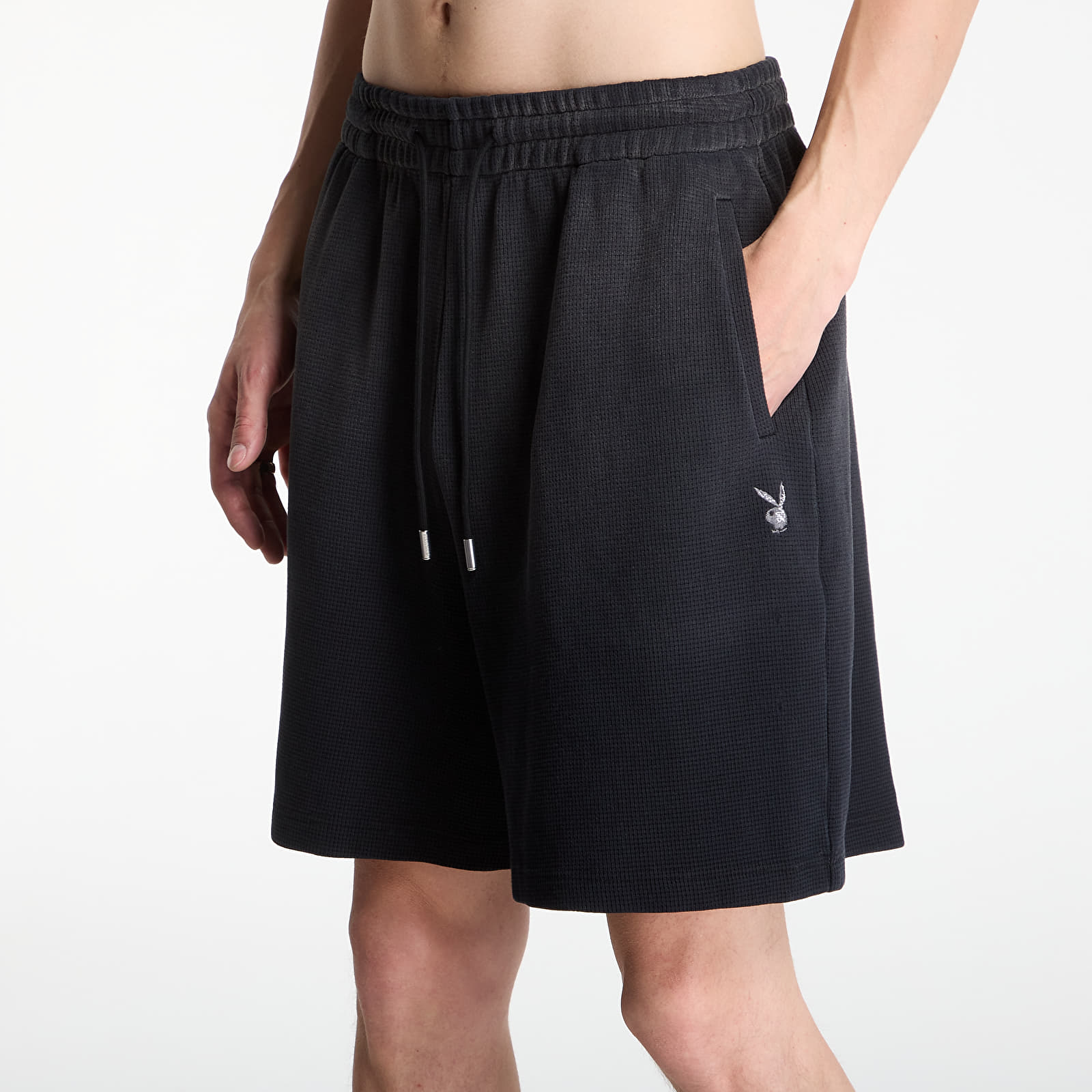 Pantaloncini uomo Playboy x FTSHP Waffle Sweatshorts Dark Grey