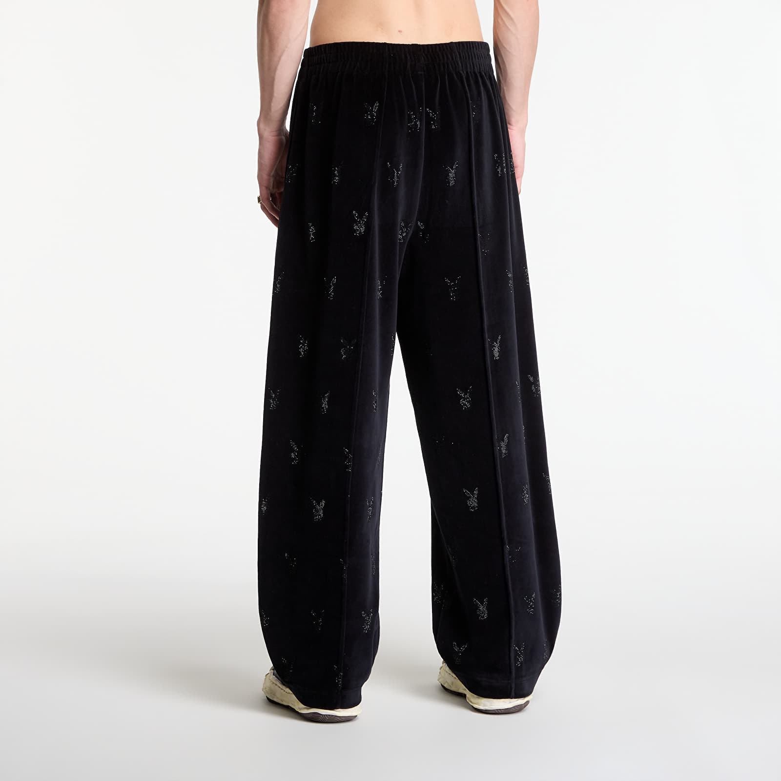 Ανδρικές φόρμες Playboy x FTSHP Velvet Sweatpants Black