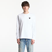 Comme des Garçons PLAY T-Shirt Black Emblem Knit UNISEX White