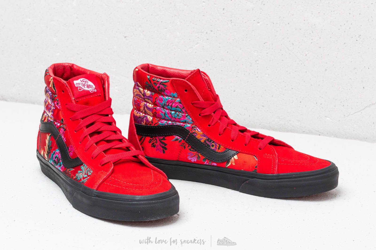 Vans deals red satin