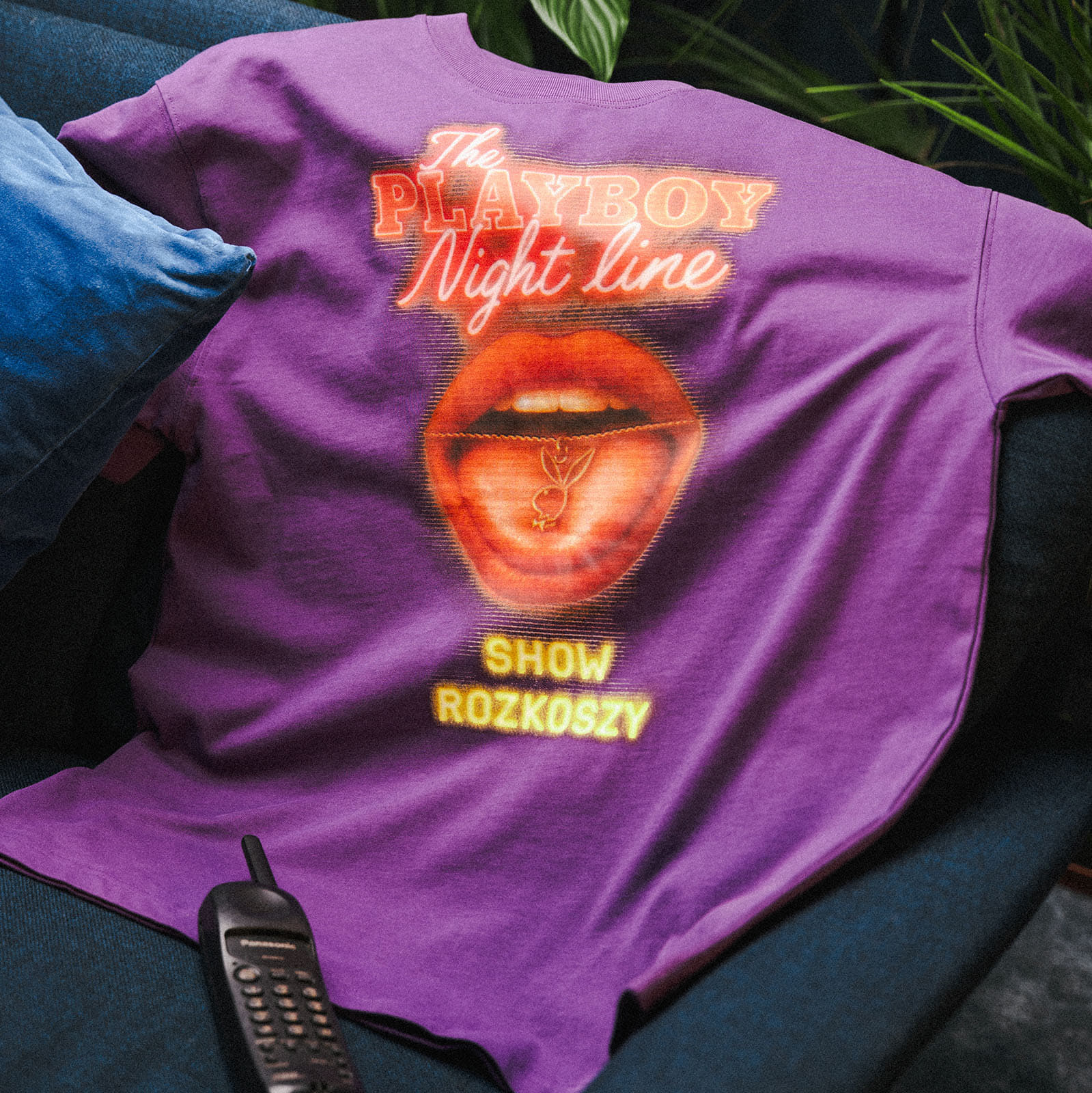 T-shirts Playboy x FTSHP T-Shirt Night Line UNISEX Purple
