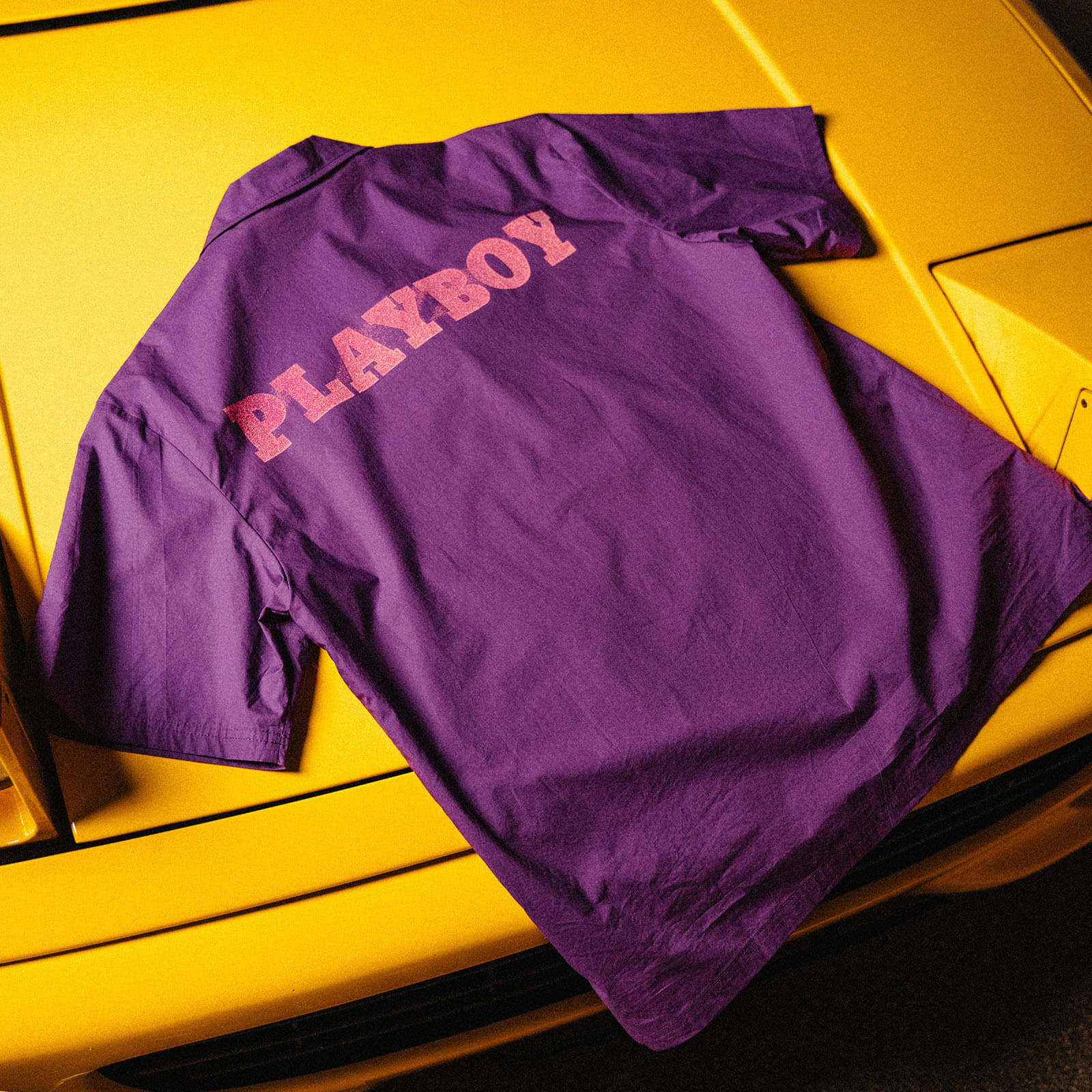 Vīriešu krekli Playboy x FTSHP Camp Shirt Purple
