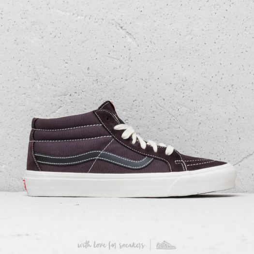 Men's shoes Vans OG Sk8-Mid LX (Suede/ Canvas) Shale/ Black