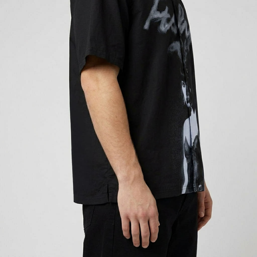 Vīriešu krekli Playboy x FTSHP Camp Shirt Black