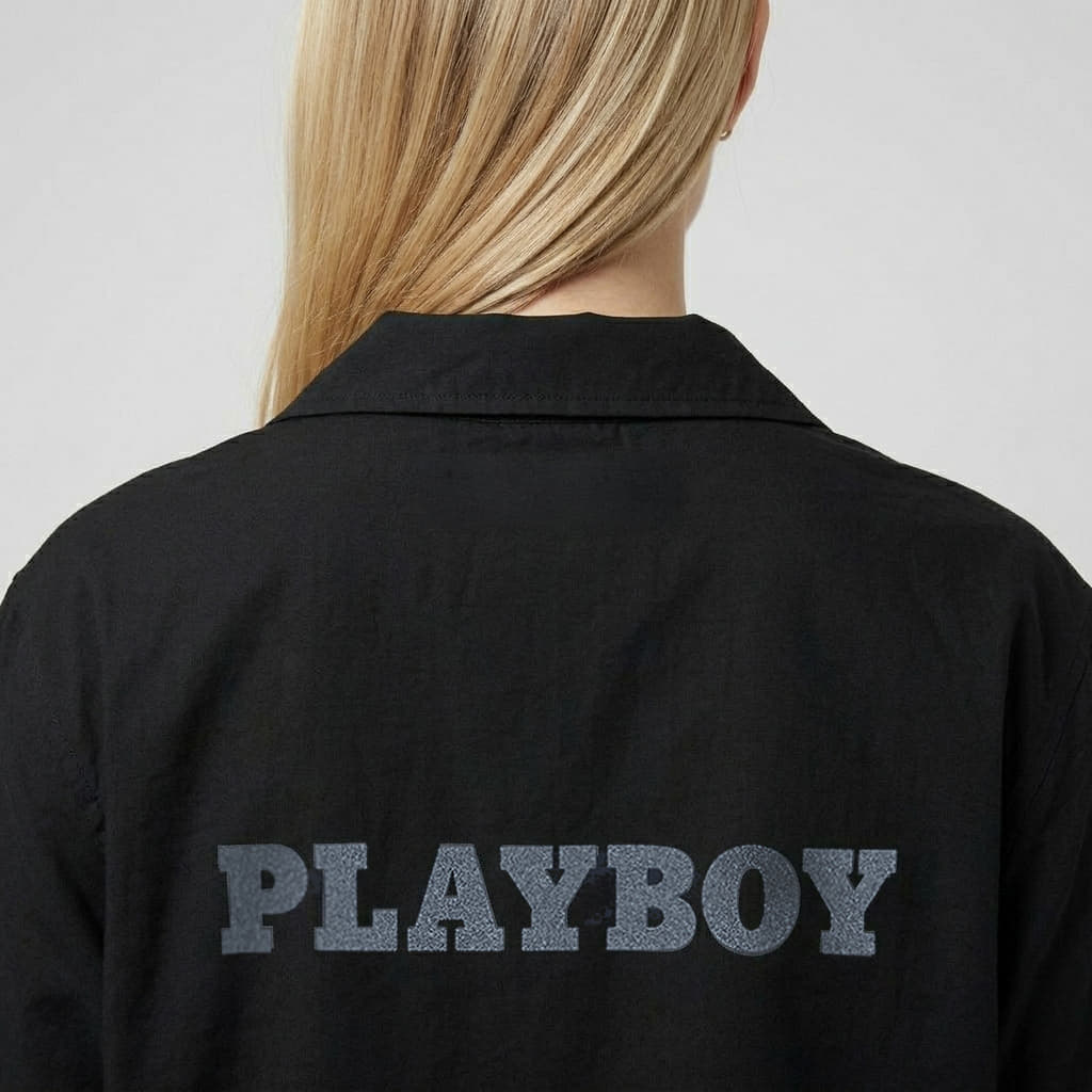 Vīriešu krekli Playboy x FTSHP Camp Shirt Black