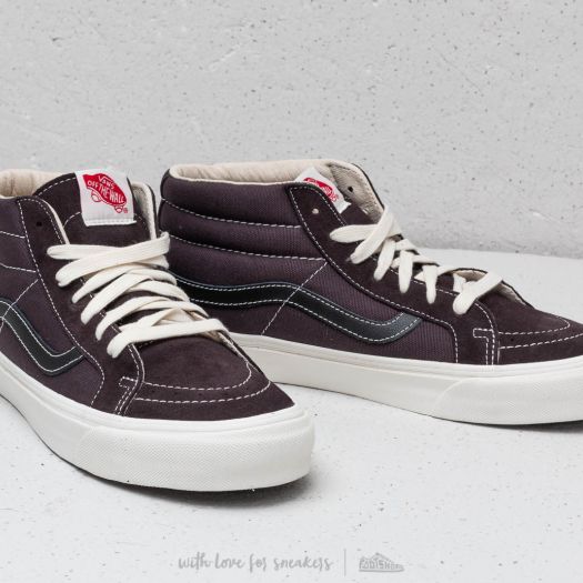 Vans OG Sk8-Mid LX (Suede/ Canvas) Shale/ Black | Footshop