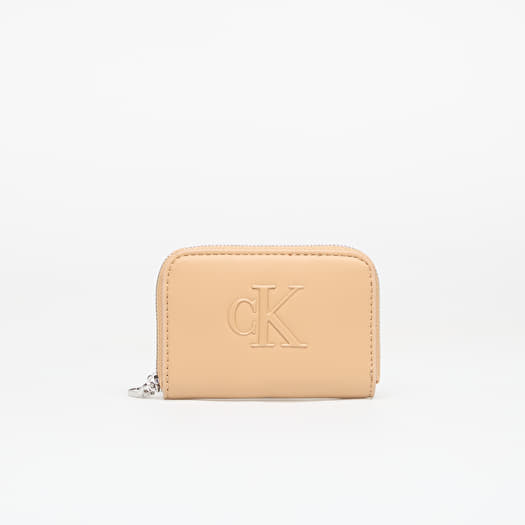 Plånbok Calvin Klein Bold Ck Medium Zip Around Tannin