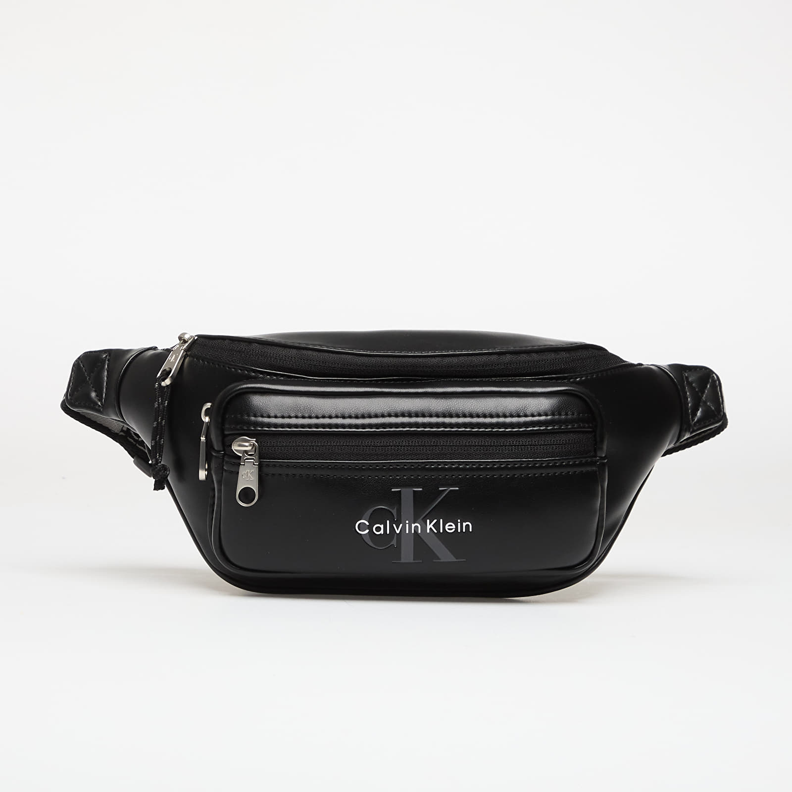Мужские поясные сумки Calvin Klein Bold Logo Webbing Waistbag Black