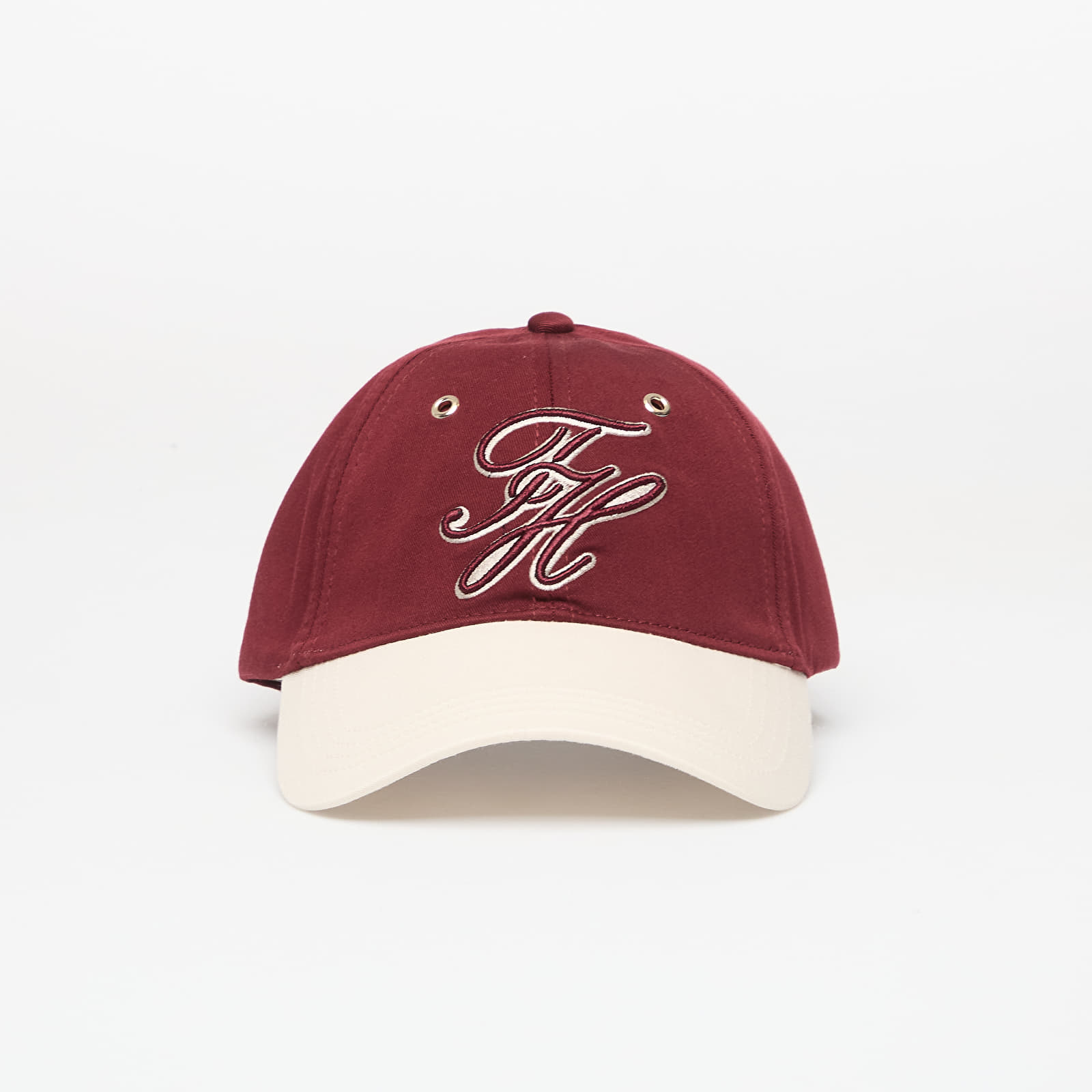 Mützen für Männer Tommy Hilfiger Script Colorblock Cap Velvet Maroon