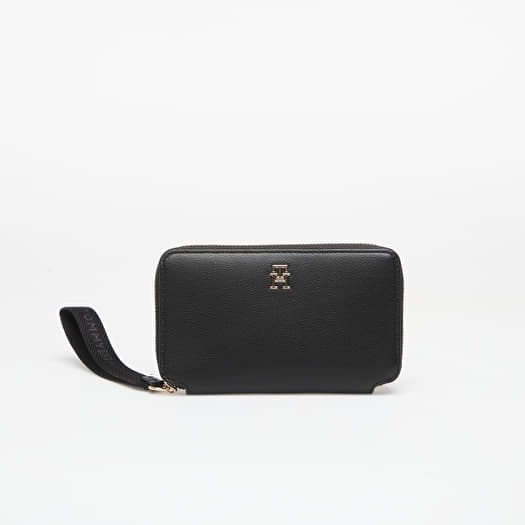 Wallet Tommy Hilfiger Logotape Compact Zip Around Wallet Black