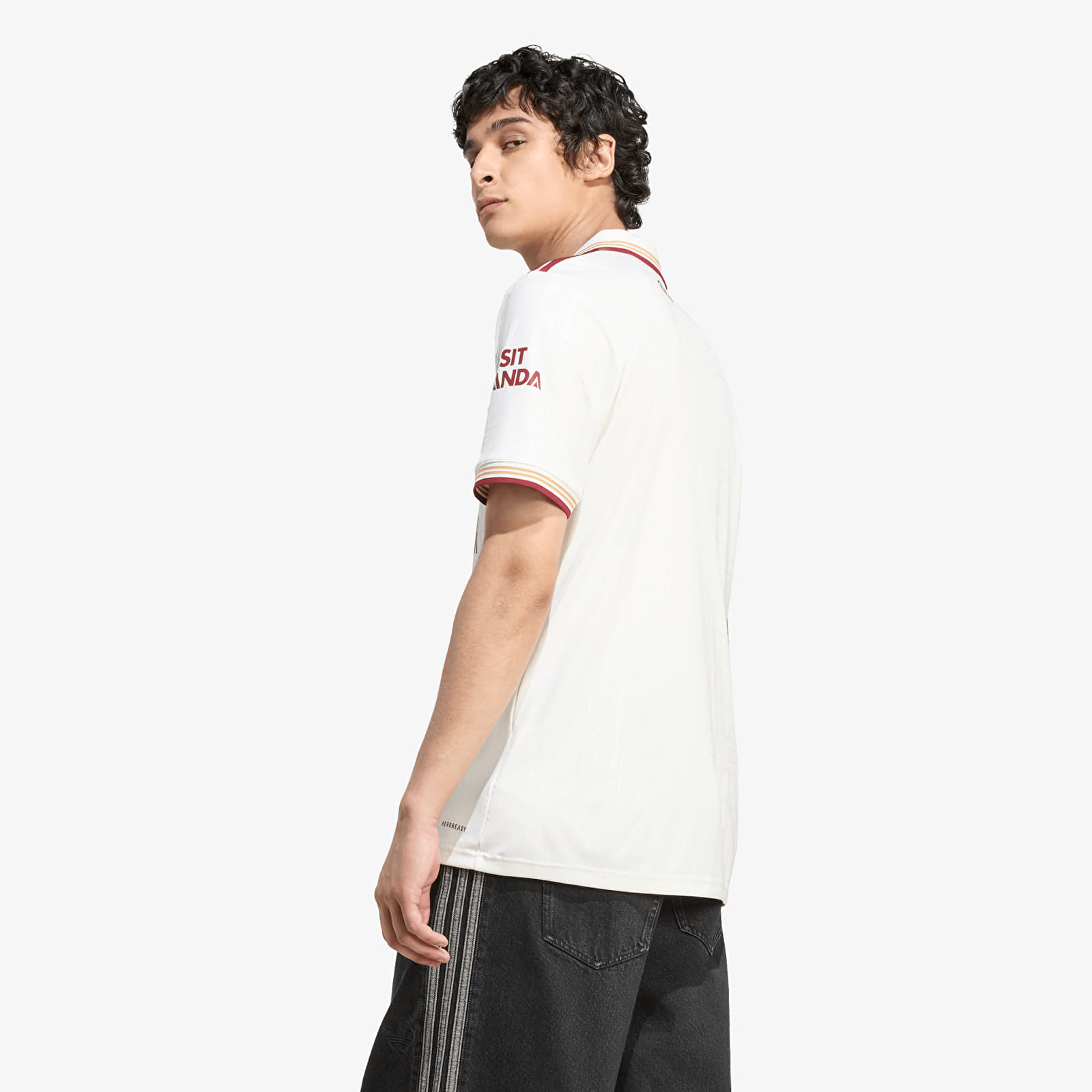 Dotjeran adidas Arsenal FC 25/26 Third Men's Football Jersey Cloud White/ Team Coll Burgundy 2