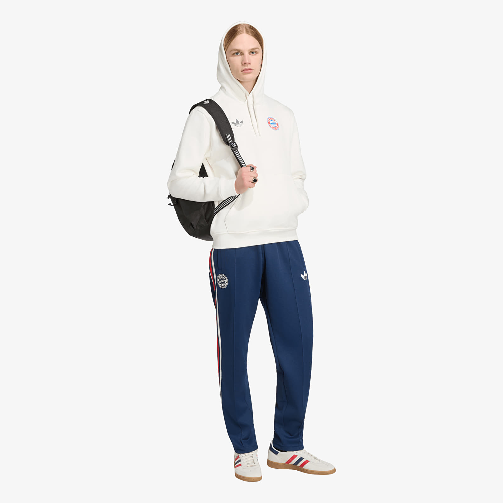 Sweatjacken und Sweatshirts adidas Fcb Og2 Gr Hd Core White