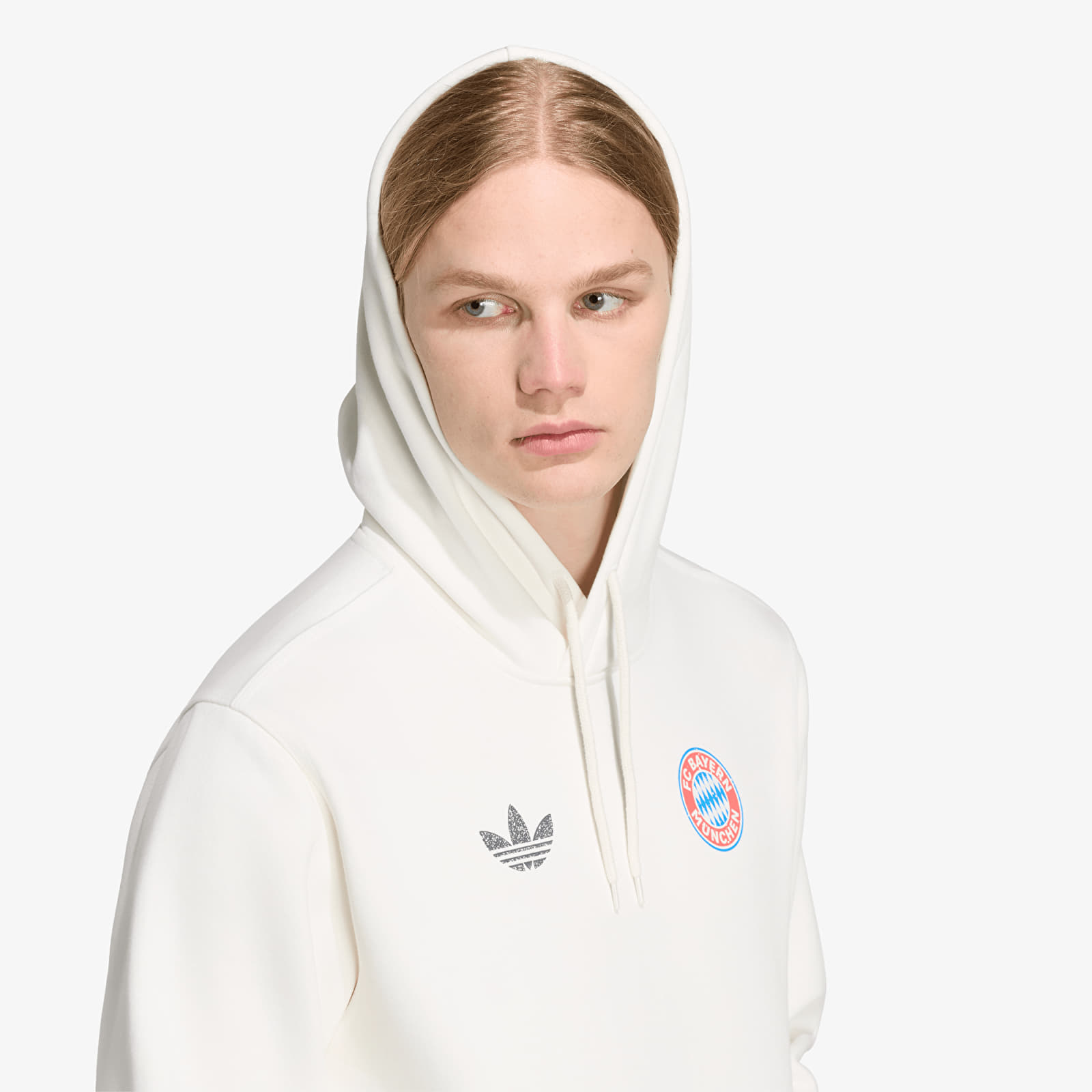 Sweatjacken und Sweatshirts adidas Fcb Og2 Gr Hd Core White