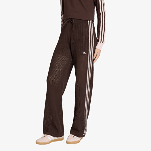 Joggebukser adidas Knitted Crochet Firebird Tracksuit Bottoms Aurora Coffee
