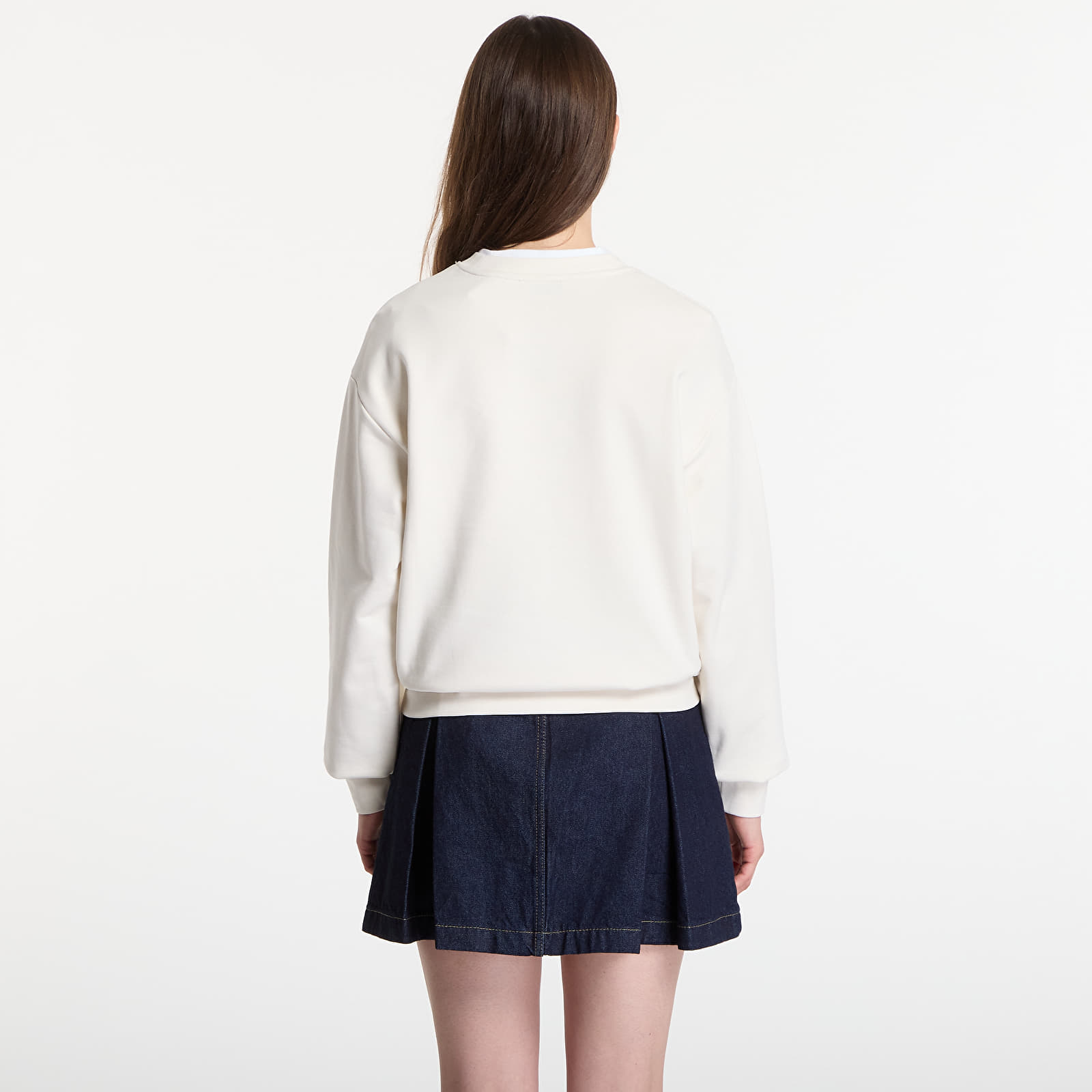 Sweats à capuche femme Calvin Klein Jeans Ls Baby Terry Seasonal Monologo Hoodie Tofu
